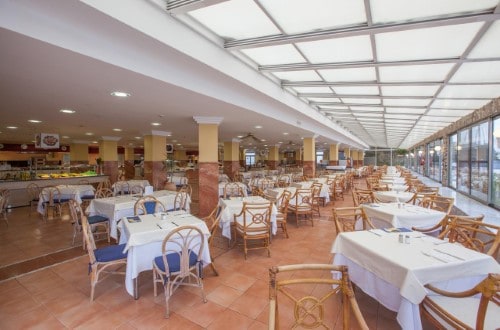 Hotel restaurant at IFA Interclub Atlantic Hotel in Maspalomas, Gran Canaria. Travel with World Lifetime Journeys