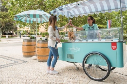 Ice cream at Vila Gale Ampalius Hotel in Vilamoura on Algarve coast, Portugal. Travel with World Lifetime Journeys