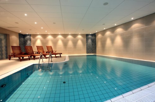 Indoor pool at Hilton Prague Old Town in Prague, Czech Republic. Travel with World Lifetime Journeys