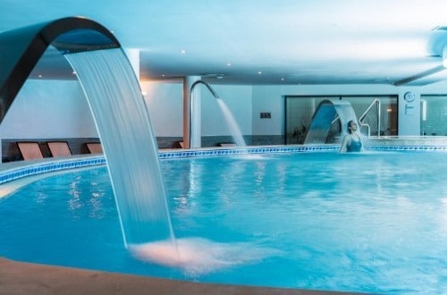 Indoor pool at Vila Gale Ampalius Hotel in Vilamoura on Algarve coast, Portugal. Travel with World Lifetime Journeys