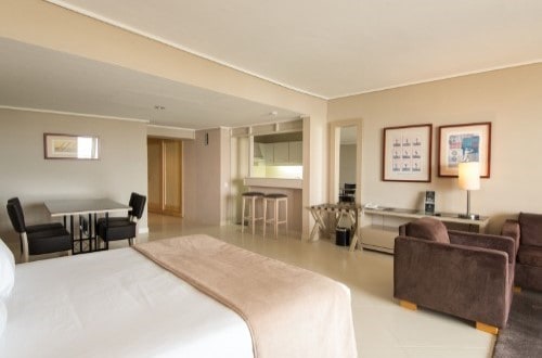Junior suite 1 at Vila Gale Ampalius Hotel in Vilamoura on Algarve coast, Portugal. Travel with World Lifetime Journeys