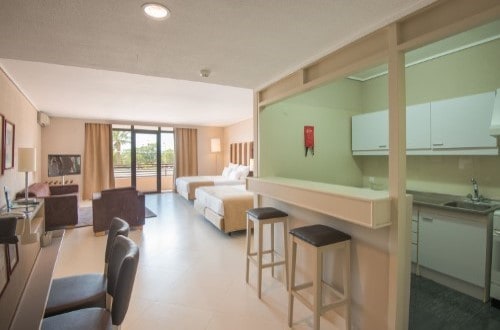 Junior suite 2 at Vila Gale Ampalius Hotel in Vilamoura on Algarve coast, Portugal. Travel with World Lifetime Journeys