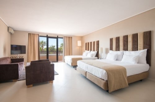 Junior suite at Vila Gale Ampalius Hotel in Vilamoura on Algarve coast, Portugal. Travel with World Lifetime Journeys