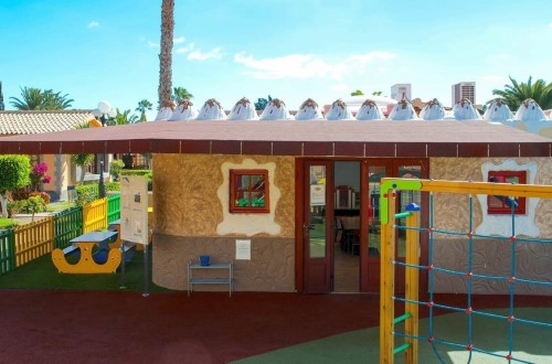 Kids play area at Dunas Maspalomas Bungalows Resort in Maspalomas, Gran Canaria. Travel with World Lifetime Journeys