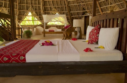 Lisa African Bedroom at Milele Villas, Zanzibar. Travel with World Lifetime Journeys