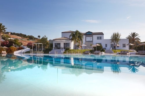 Lovely pool at Voi Marsa Sicla’ Resort in South Sicily, Italy. Travel with World Lifetime Journeys