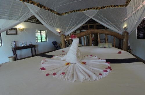 Luxury double bedroom Che Che Vule Villa, Zanzibar. Travel with World Lifetime Journeys