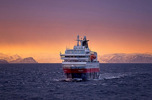 MS Polarlys on Northern Lights round voyage. Travel with World Lifetime Journeys