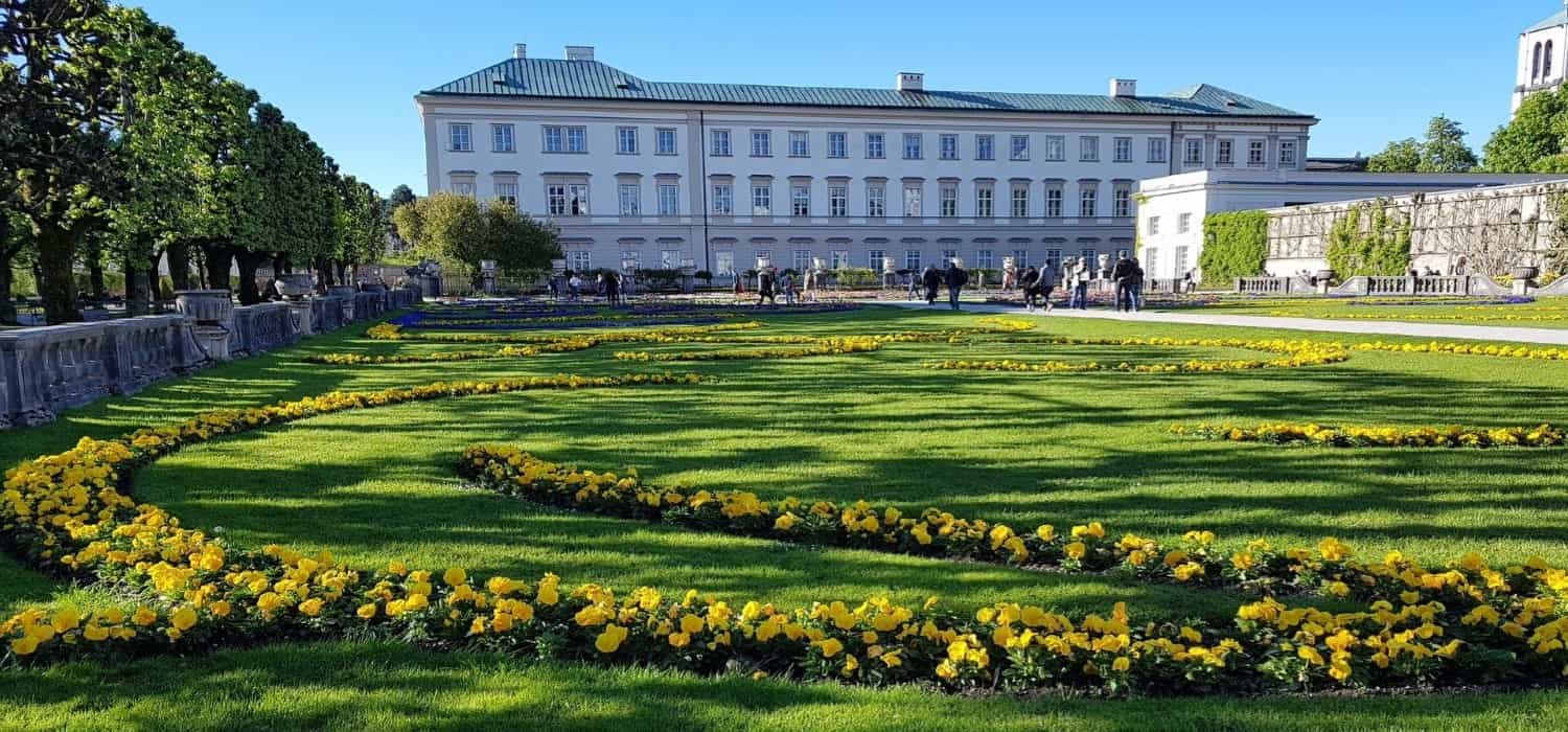 Mirabell gardens in Salzburg, Austria. Travel with World Lifetime Journeys
