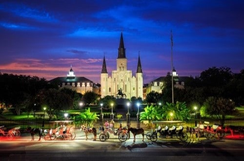New Orleans by night in USA Southern Sights and Sounds. Travel with World Lifetime Journeys