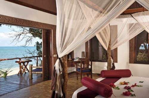 Ocean View room at Fumba Beach Lodge, Zanzibar. Travel with World Lifetime Journeys