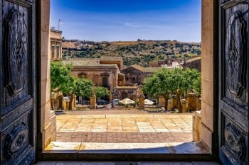 Old town of Modica city in South Sicily, Italy. Travel with World Lifetime Journeys
