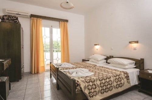 One bedroom apartment at Maria Club Hotel in Corfu, Greece. Travel with World Lifetime Journeys