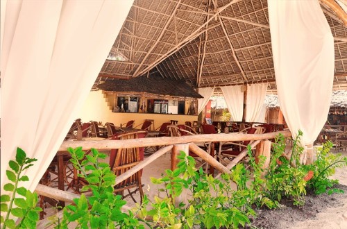 Outside dining room at Palumbo Kendwa, Zanzibar. Travel with World Lifetime Journeys