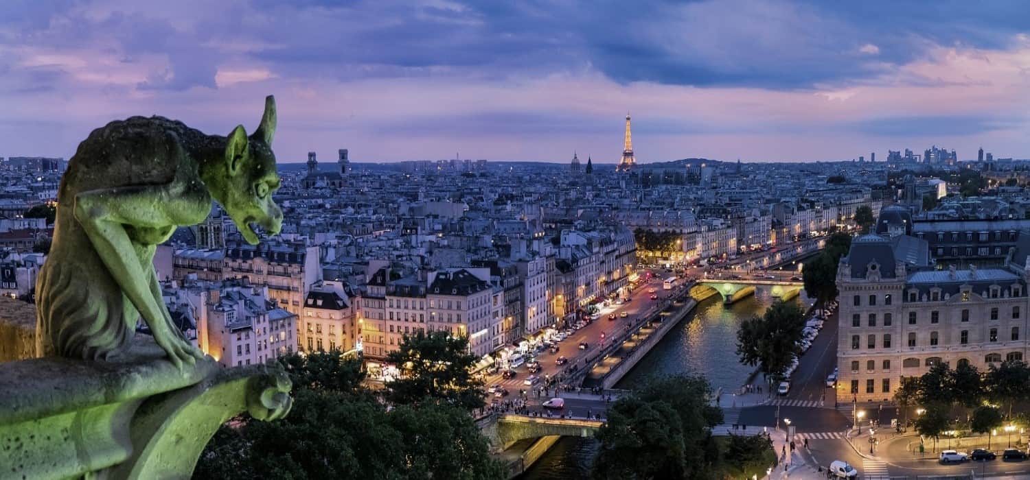 Paris panorama with Tour Eiffel. Travel with World Lifetime Journeys