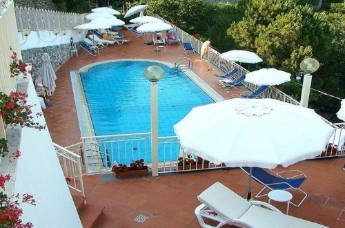 Pool side at Hotel Zi’Ntonio Scala in Amalfi, Italy. Travel with World Lifetime Journeys