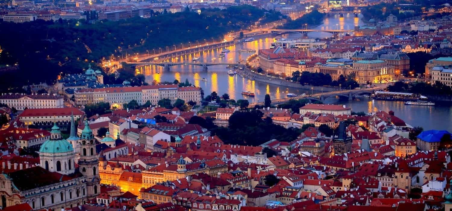 Prague panorama, Czech Republic. Travel with World Lifetime Journeys
