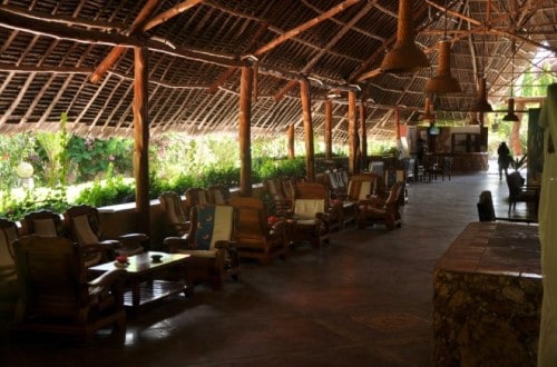 Reception Lobby at Palumbo Reef, Zanzibar. Travel with World Lifetime Journeys