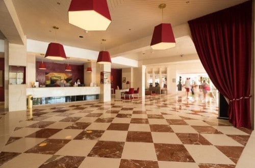 Reception lobby at Vila Gale Ampalius Hotel in Vilamoura on Algarve coast, Portugal. Travel with World Lifetime Journeys