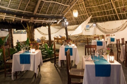 Restaurant at DoubleTree Nungwi, Zanzibar. Travel with World Lifetime Journeys