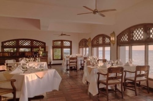 Restaurant at Zanzibar Serena Hotel in Stone Town. Travel with World Lifetime Journeys