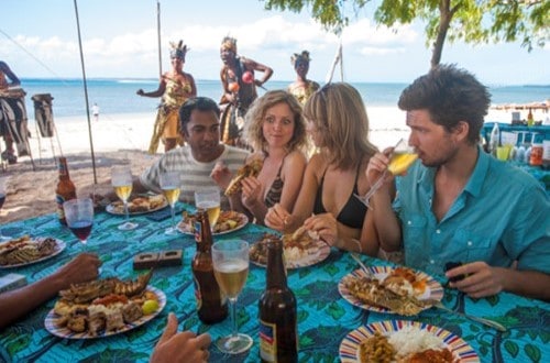 Safari Blue BBQ Lunch. Travel with World Lifetime Journeys