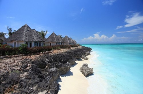 Seafront Suite view from outside at Essque Zalu, Zanzibar. Travel with World Lifetime Journeys