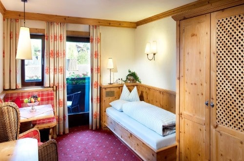Single room at Romantik Hotel Boglerhof in Alpbach, Austria. Travel with World Lifetime Journeys
