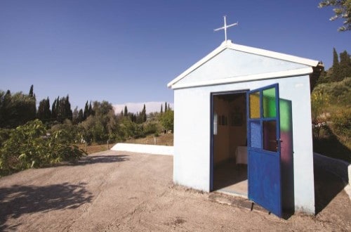 Small chapel at San George Apartments in Corfu, Greece, Travel with World Lifetime Journeys