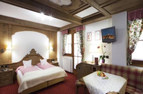 Standard room at Chalet Barbara in Arabba, Italy. Travel with World Lifetime Journeys