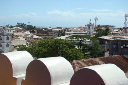 Stone Town view at Swahili House, Zanzibar. Travel with World Lifetime Journeys