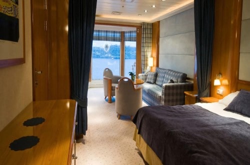 Suite on MS Midnatsol on Norway Voyages. Travel with World Lifetime Journeys