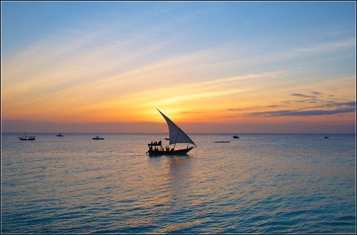 Sunset dhow cruise in Zanzibar. Travel with World Lifetime Journeys