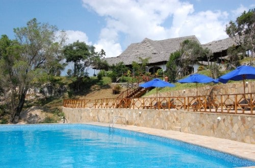 Swimming pool at Ras Michamvi. Travel with World Lifetime Journeys