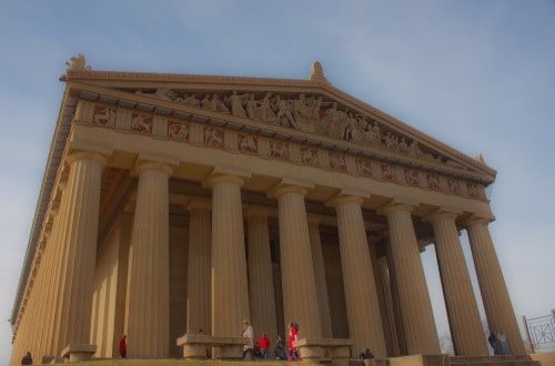 The full scale replica of Parthenon in Nashville, USA Southern Sights and Sounds. Travel with World Lifetime Journeys
