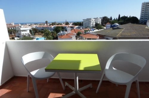 View from balcony at Mirachoro I Apartments in Albufeira on Algarve Coast, Portugal. Travel with World Lifetime Journeys
