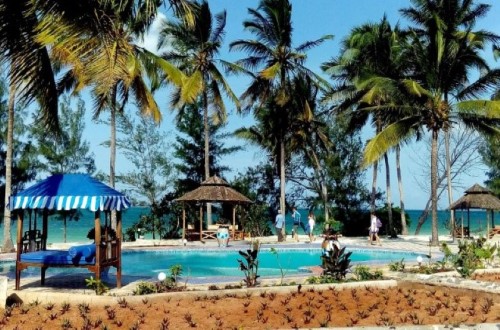 View of the pool at Mermaids Cove Beach Resort and Spa, Zanzibar. Travel with World Lifetime Journeys