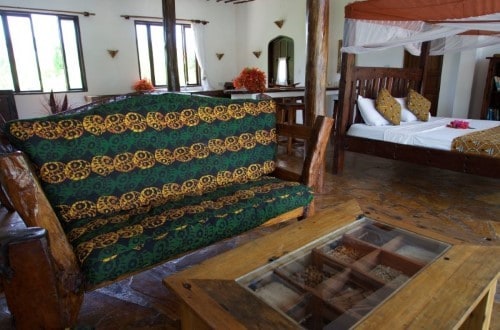 Villa Tatu Lounge at Milele Villas, Zanzibar. Travel with World Lifetime Journeys