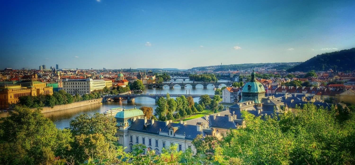 Vltava River in Prague, Czech Republic. Travel with World Lifetime Journeys