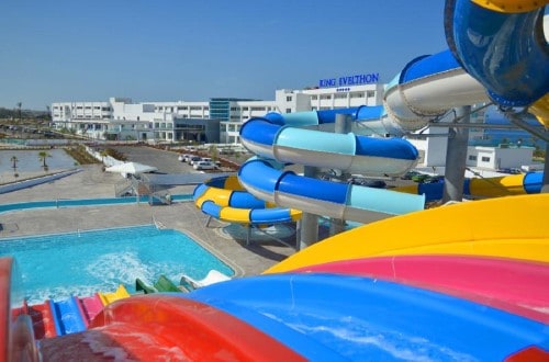 Watersides at King Evelthon Beach Hotel on Paphos, Cyprus. Travel with World Lifetime Journeys