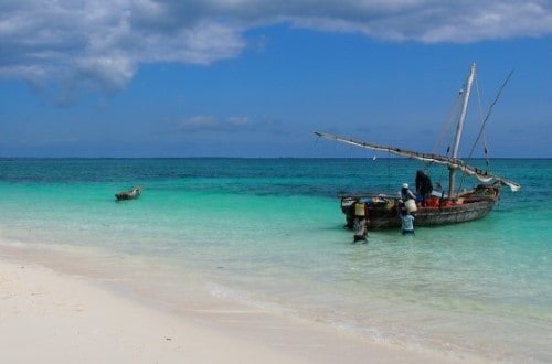Zanzibar local fishing boat. Travel with World Lifetime Journeys