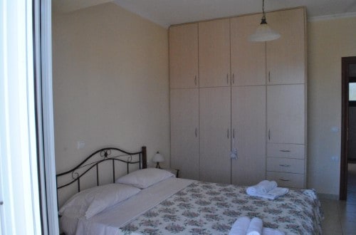 Double room at Villa Eleftheria in Santorini, Greece. Travel with World Lifetime Journeys