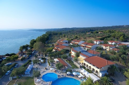 Hotel panorama at Elea Village in Halkidiki, Greece. Travel with World Lifetime Journeys