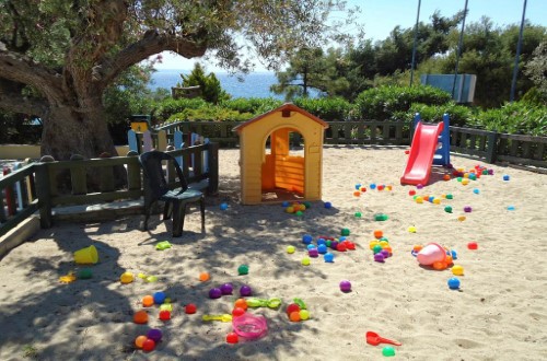 Kids playground at Elea Village in Halkidiki, Greece. Travel with World Lifetime Journeys