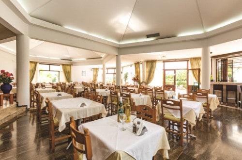 Restaurant at Karavados Beach Hotel in Kefalonia Island, Greece. Travel with World Lifetime Journeys