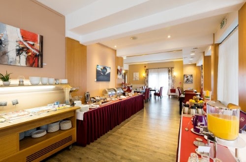 Buffet breakfast at Best Western Euro Hotel in Luxembourg city. Travel with World Lifetime Journeys