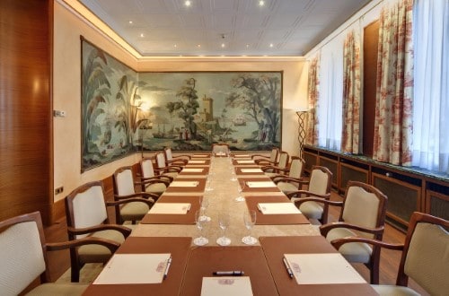 Conference room at Grand Hotel Cravat in Luxembourg city. Travel with World Lifetime Journeys