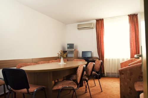 Conference room at Hotel Est in Bucharest, Romania. Travel with World Lifetime Journeys