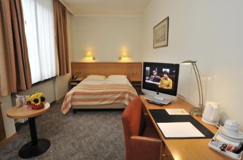 Double room at Golden Tulip Central Molitor in Luxembourg city. Travel with World Lifetime Journeys