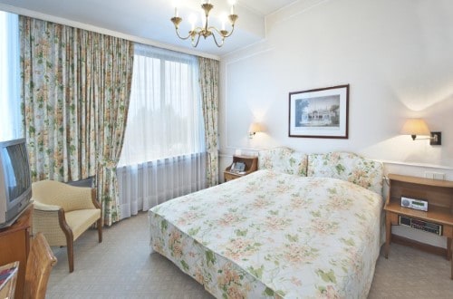 Double room at Grand Hotel Cravat in Luxembourg city. Travel with World Lifetime Journeys